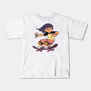 Skater Girl Kids T-Shirt